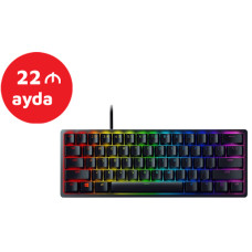 Razer Keyboard mechanical Huntsman Mini 61key, Red Switch, USB-A, EN, RGB, black