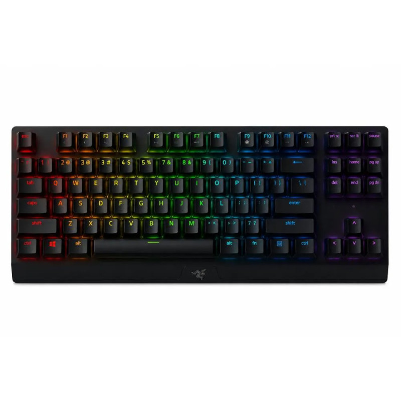 Razer Keyboard mechanical BlackWidow V3 TKL 87key, Green Switch, USB-A, EN/RU, RGB, black