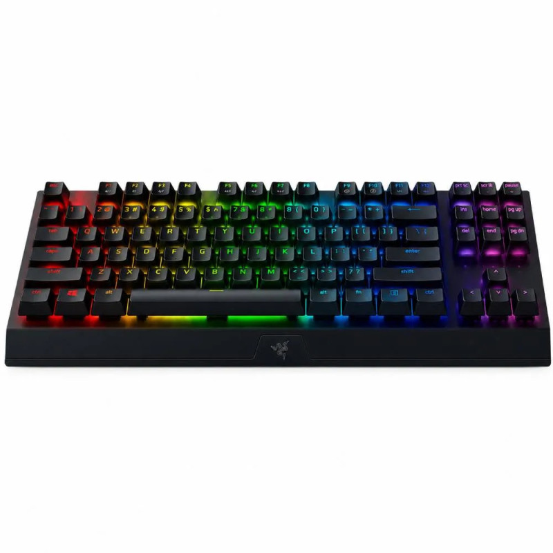 Razer Keyboard mechanical BlackWidow V3 TKL 87key, Green Switch, USB-A, EN/RU, RGB, black