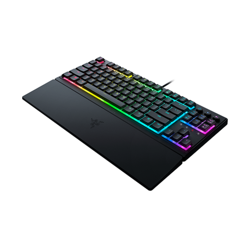 Razer Keyboard mechanical Ornata V3 TKL 84key, Mecha-Membrane Switch, USB-A, EN/RU, RGB, black