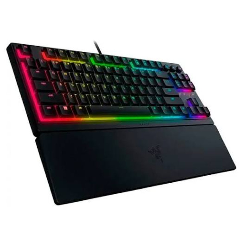 Razer Keyboard mechanical Ornata V3 TKL 84key, Mecha-Membrane Switch, USB-A, EN/RU, RGB, black