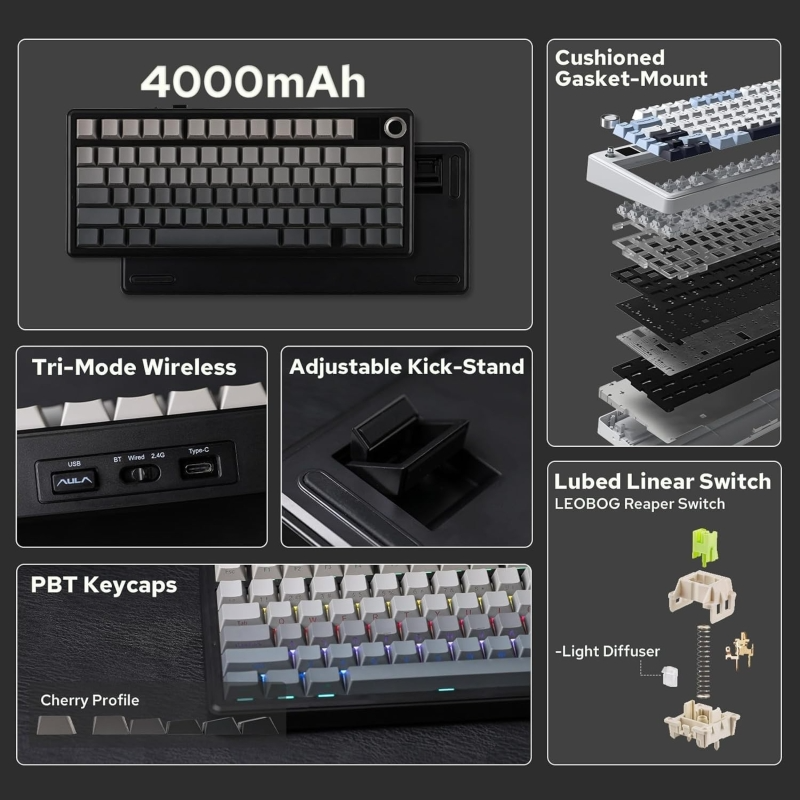AULA F75 MAX Mechanical Keyboard 