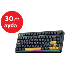 AULA F75 Thunder Black (black + dark blue + orange)