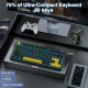 AULA F75 Thunder Black (black + dark blue + orange)