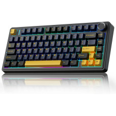 AULA F75 Thunder Black (black + dark blue + orange)