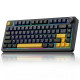 AULA F75 Thunder Black (black + dark blue + orange)