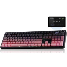 AULA F108 PRO gradient pink side-engraved keycaps