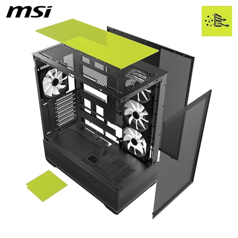 MSI Gaming  Case MAG PANO 110R PZ Black  ATX