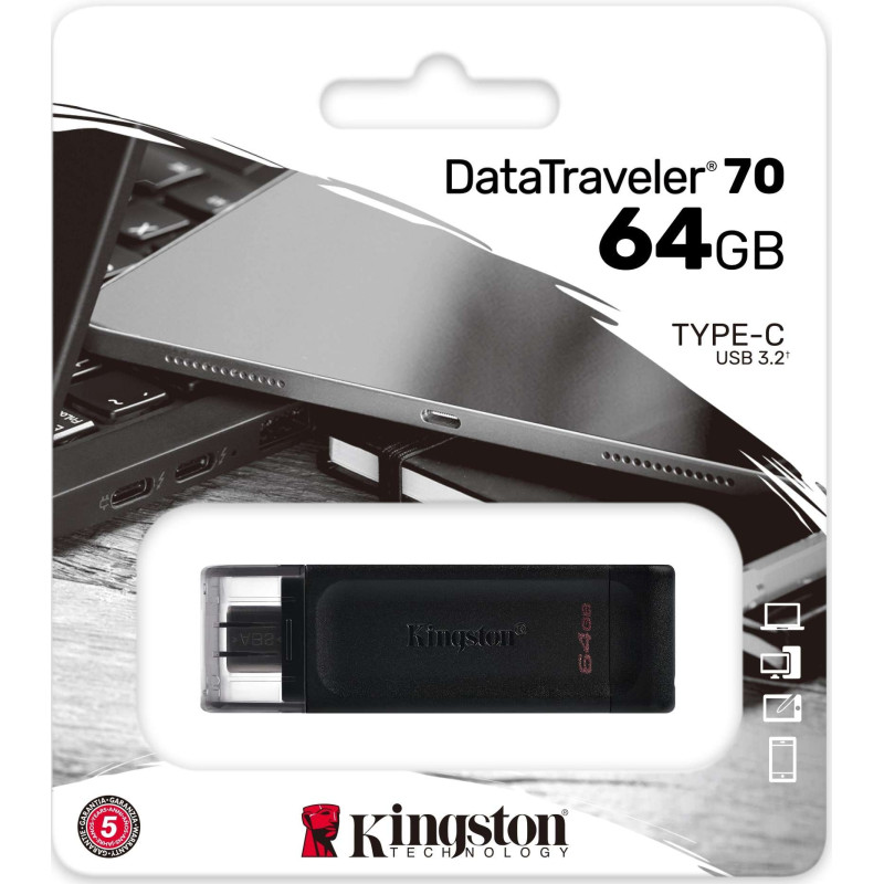 Flaşkart Kingston DataTraveler 70 64GB USB-C