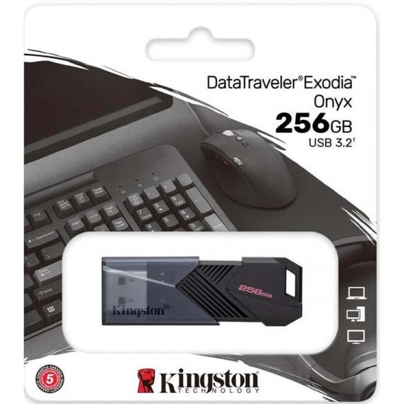 Flaşkart Kingston DataTraveler Exodia Onyx 256GB USB 3.2