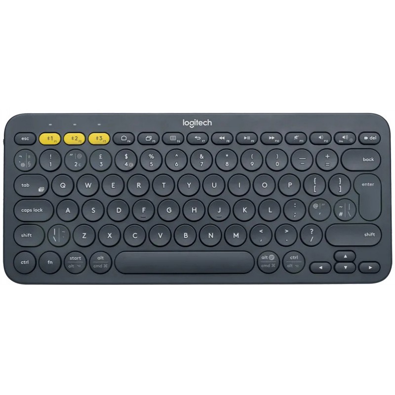 LOGITECH Bluetooth Keyboard K380 Multi-Device - INTNL -Russian Layout - DARK GREY