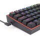 Redragon K617 Fizz 60% Wired RGB Black Gaming Keyboard