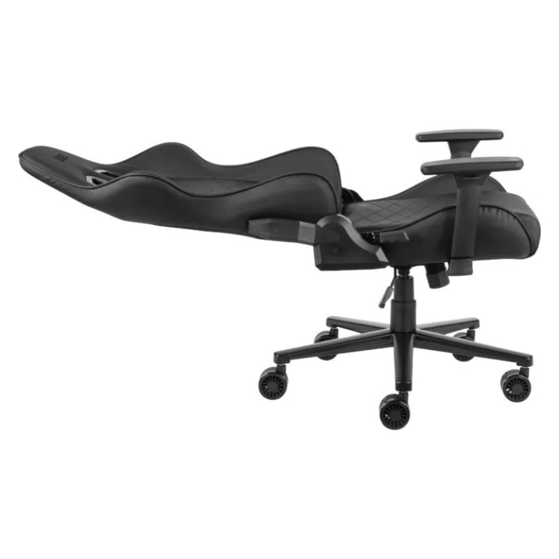 2E GAMING Chair BUSHIDO II, PU Leather, 3D-Armrests, black