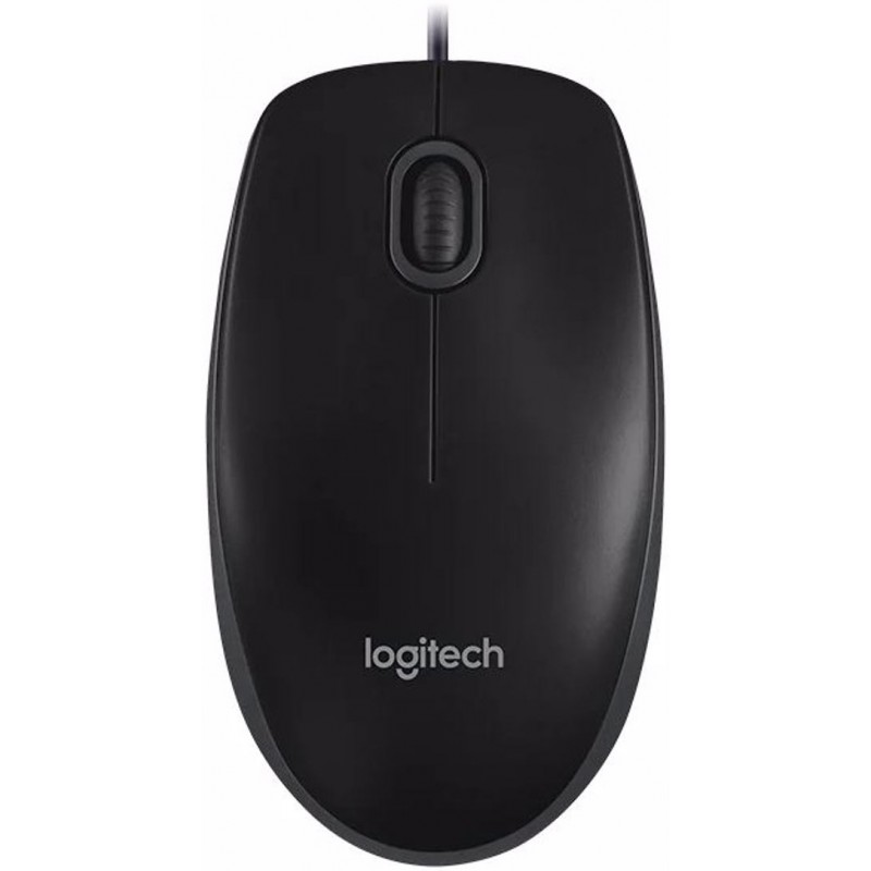 LOGITECH Corded  Mouse B100 - Business EMEA - BLACK