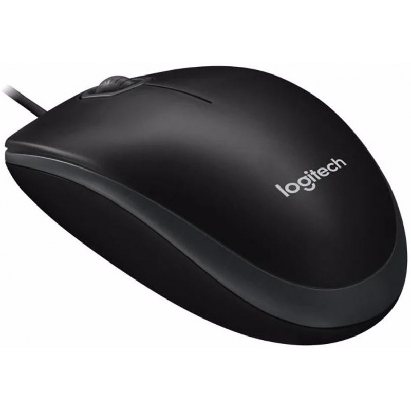 LOGITECH Corded  Mouse B100 - Business EMEA - BLACK
