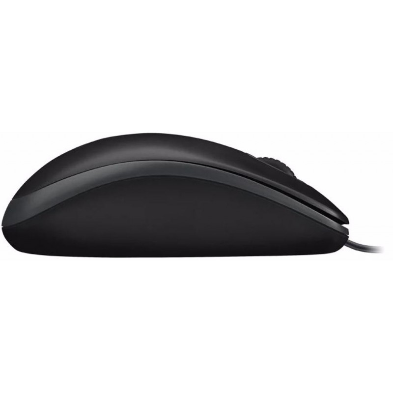 LOGITECH Corded  Mouse B100 - Business EMEA - BLACK
