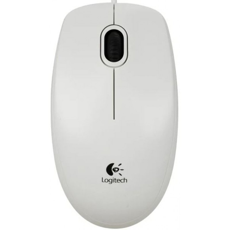 LOGITECH Corded  Mouse B100 - Business EMEA - WHITE