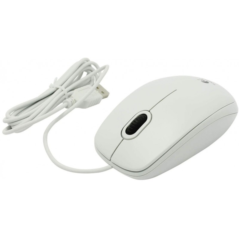 LOGITECH Corded  Mouse B100 - Business EMEA - WHITE
