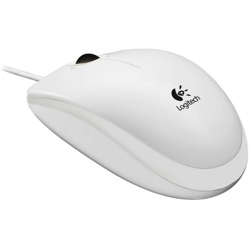 LOGITECH Corded  Mouse B100 - Business EMEA - WHITE