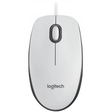 Logitech Mouse M100 - WHITE - USB -  EMEA-914 -AKOYA HANGTAB BOX M100