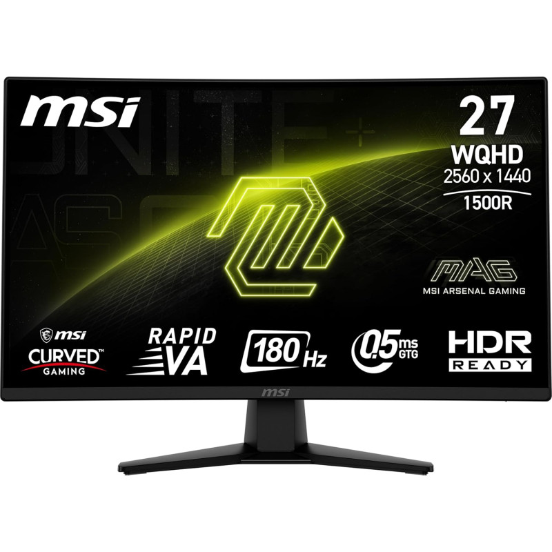  MSI MAG Gaming 274CQF | 27"(2K QHD) | 180Hz | 0.5ms