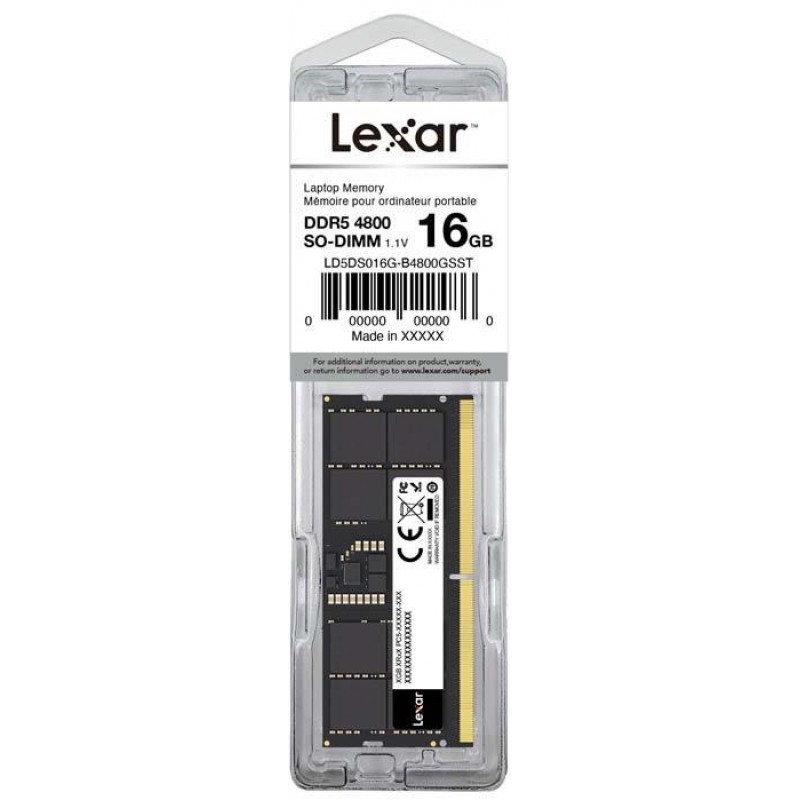 Lexar 16GB DDR5 4800MHz SODDIM