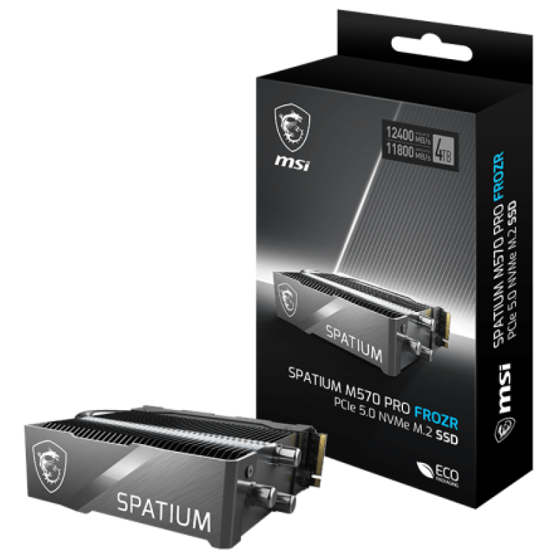 MSI SPATIUM M570 PRO PCIe 5.0 NVMe M.2 FROZR 2TB SSD