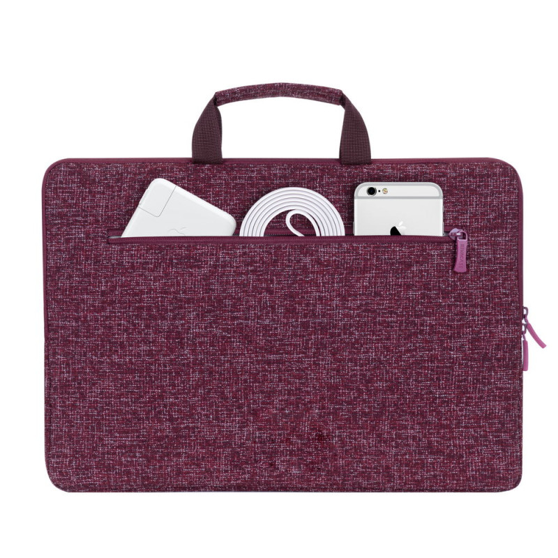 RIVACASE 7913 burgundy red Laptop sleeve 13.3-14" with handles