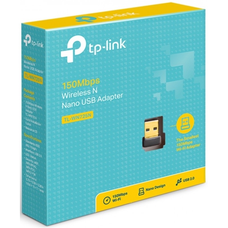 USB Nano Adapteri 150Mbit/s TP-Link TL-WN725N