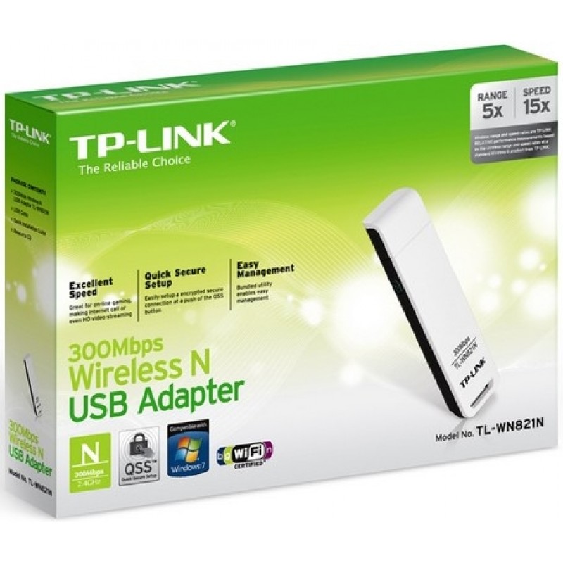 N seriyalı USB-Şəbəkə Adapteri, 300 Mbit/s sürətlə TP-Link TL-WN821NC