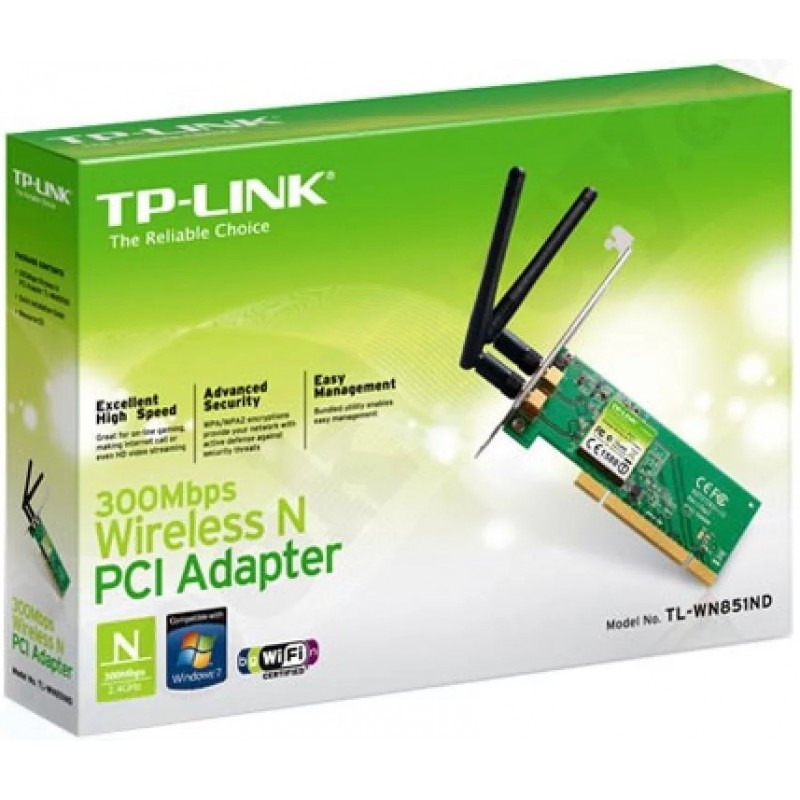 N300 PCI-Adapter 300Mbit/s TP-Link TL-WN851ND