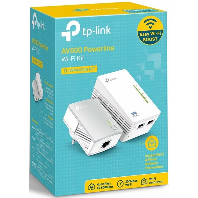 Powerline Adapter AV600 TP-Link TL-WPA4220KIT
